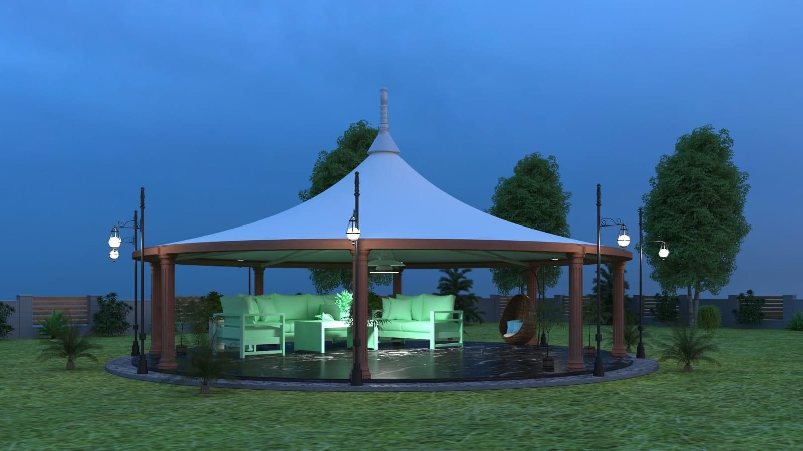 Tensile Gazebo Structure